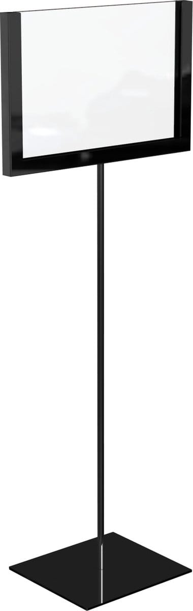 Display A6 zwart op statief ST0043.BLACK