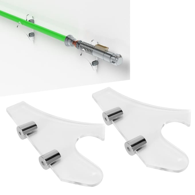 Lightsaber Wandmontage Rek Transparante Lightsaber Wandmontage Displaystandaard Beugel white