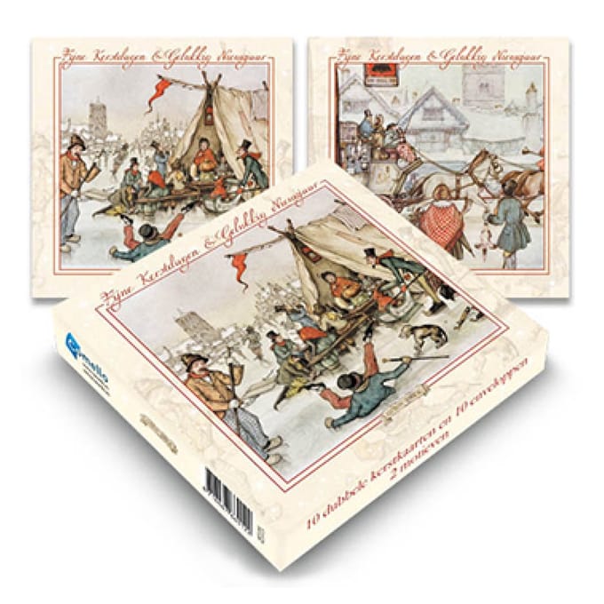 Anton Pieck kerstdoosje - Koek en zopie - Op weg naar kerst