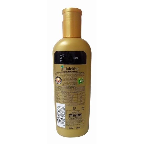 Indulekha Bringha Haarolie Reiniger, 200ml Fles brown
