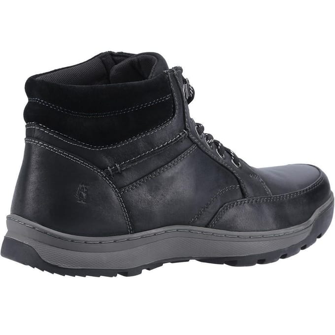 Hush Puppies Heren Grover Leren Laarzen (Zwart)
