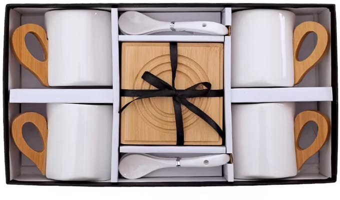 Luxe 12-delige Kopjesset – Wit - Perfect als Cadeau!
