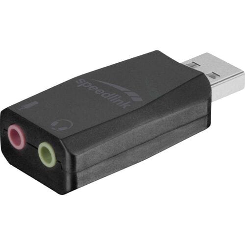 Microfoonontvanger SpeedLink SPEEDLINK SL-8850-BK-01 VIGO - Soundkarte - Stereo Zendmethode:USB