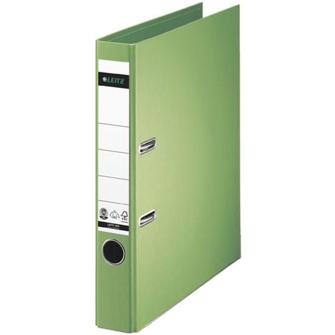 LEITZ massief karton-ordner, 180 graden, DIN A4, 50 mm, lichtgroen