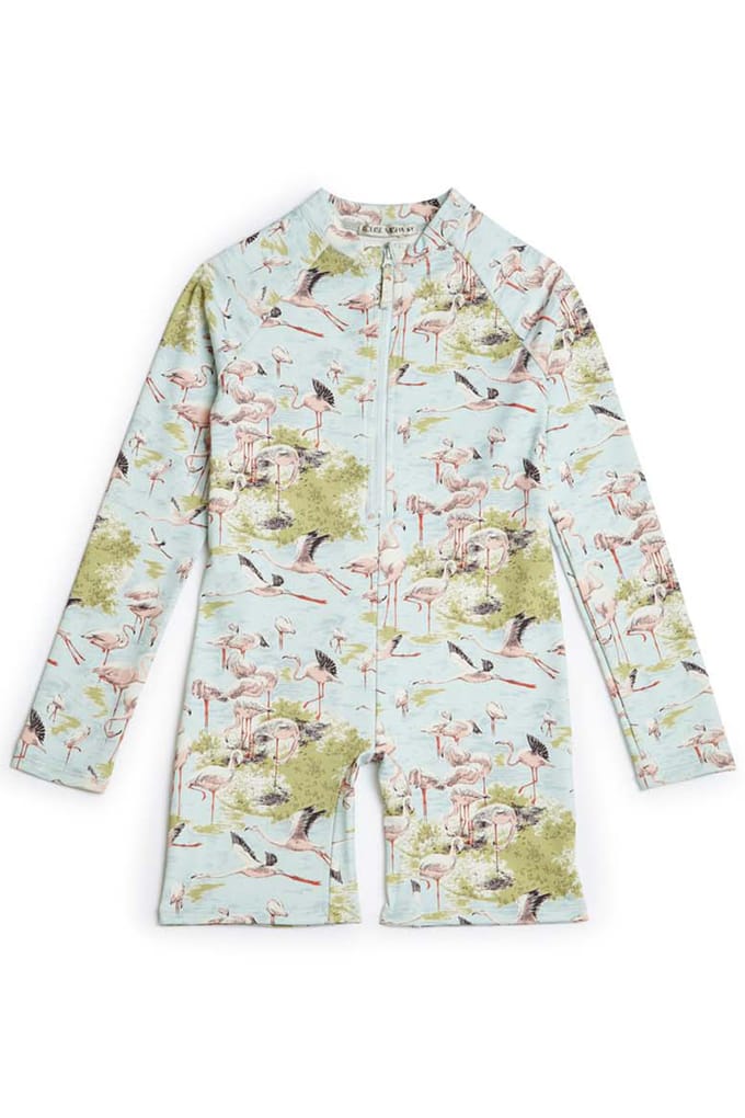 Louise Misha Bathing Jumpsuits Amrit Acqua Darj Flamingo Maat: 9M | Baby Rompers Outlet | kids | Blauw