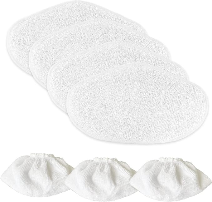 Microvezeldoeken voor Stoomreiniger - 4 Wipes en 2 Covers vervangpads