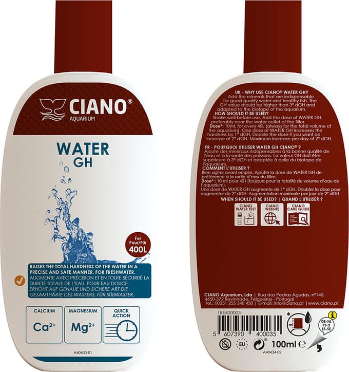 Ciano - Aquariumstofzuiger - Vissen - Ciano Water Gh 100ml - 1st