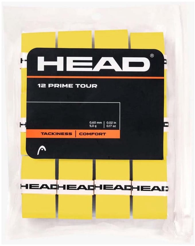 Head - Prime - Tour - Tackiness Comfort - 12 stuks - Geel