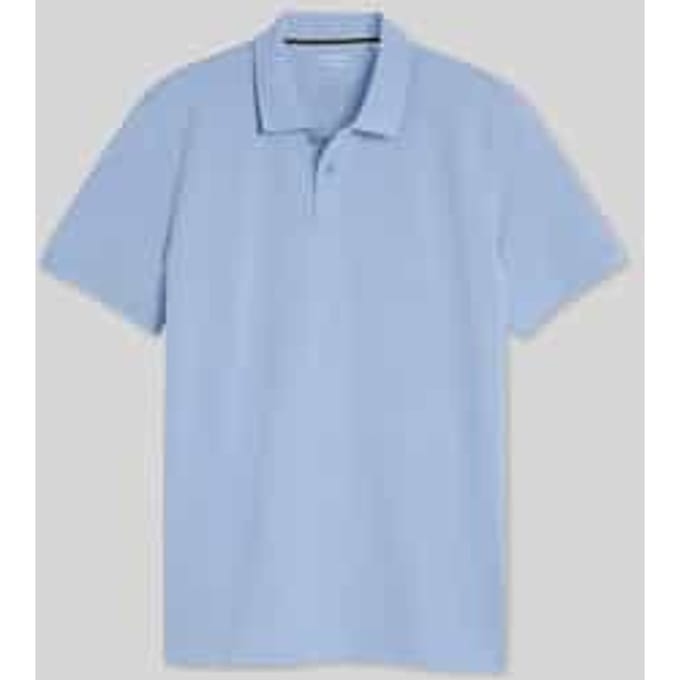 Tom Tailor - Piqué-poloshirt met geborduurd logo - Maat M - Pale Blue