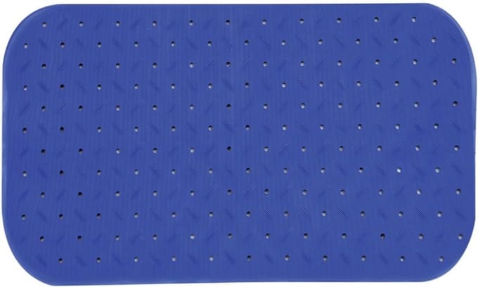 Douchemat - Badmat - Veilig Douchen - Antislip Zuignappen - 36 x 65 cm - Blauw