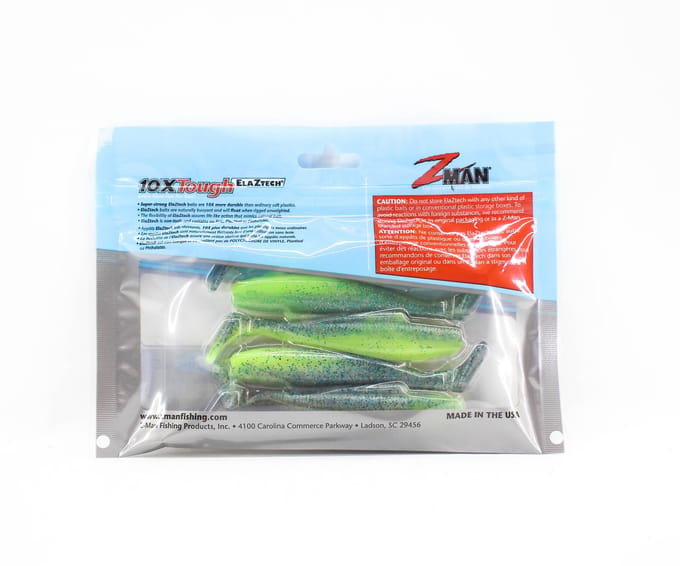 Zman Zacht kunstaas Diezel MinnowZ 4 Inch 5/Pack Sexy Mullet (5247) white