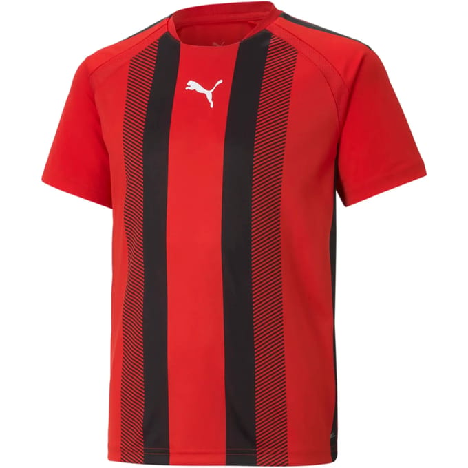 Puma Teamliga Shirt Korte Mouw Kinderen - Rood / Zwart | Maat: 152
