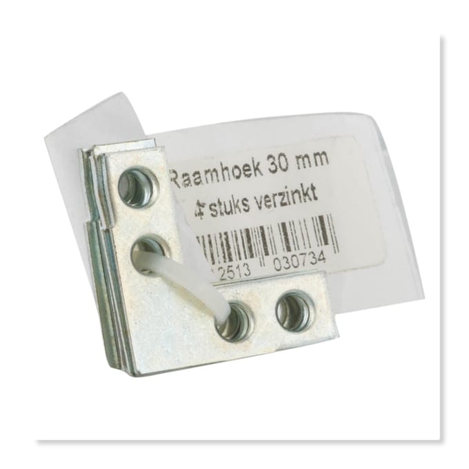 Raamhoeken - 30 mm - Verzinkt (4 stuks)