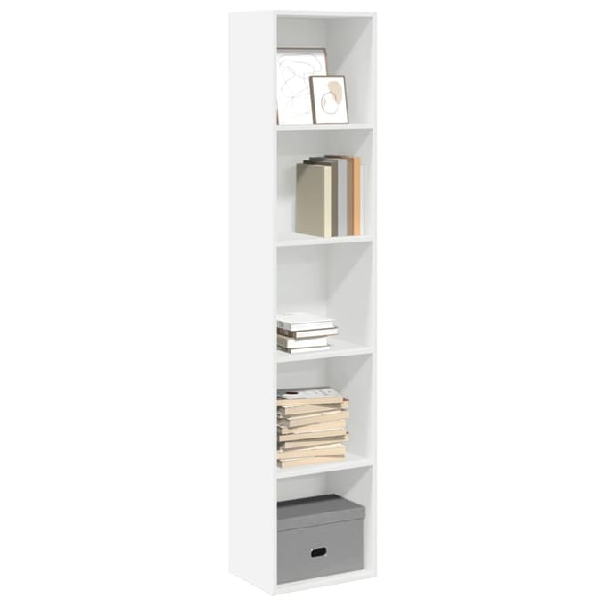 vidaXL - Boekenkast - 40x30x189 - cm - bewerkt - hout - wit