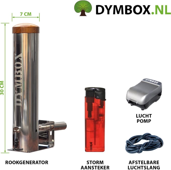 Dymbox 1,3L koud rookgenerator zonder houtsnippers