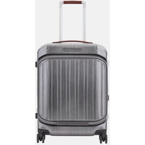 Piquadro handbagage koffer met voorvak 55 cm ncu nero