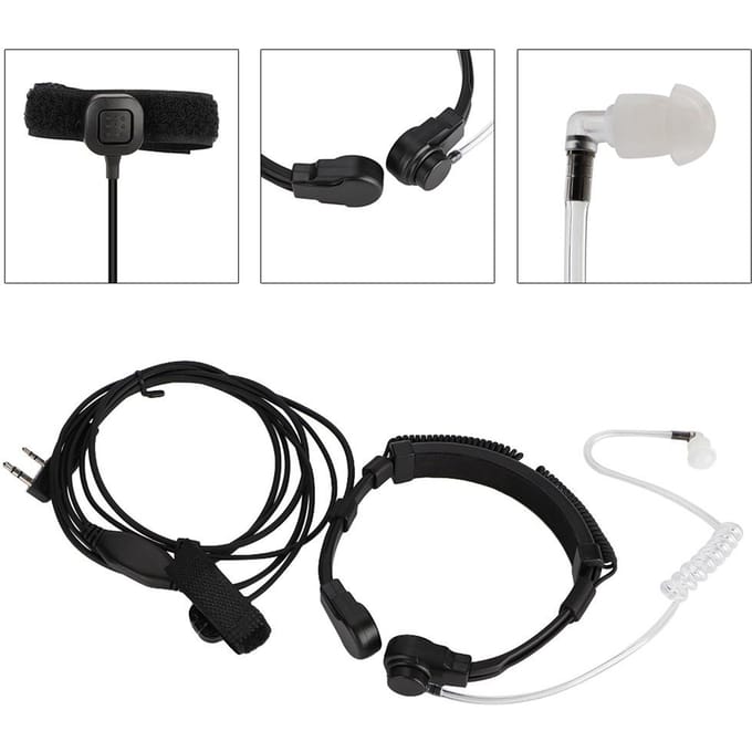 Keel Microfoon Oortje Headset voor Walkie Talkie UV 5R UV 5RE UV B5