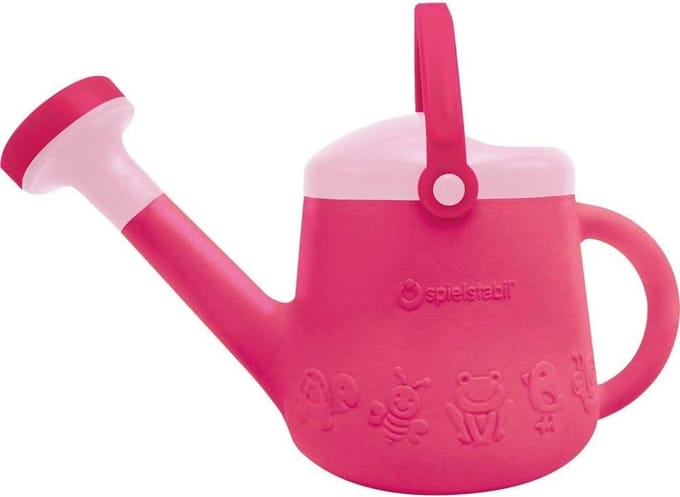 Vrolijke Kinder Gieter Roze met Bloemmotief