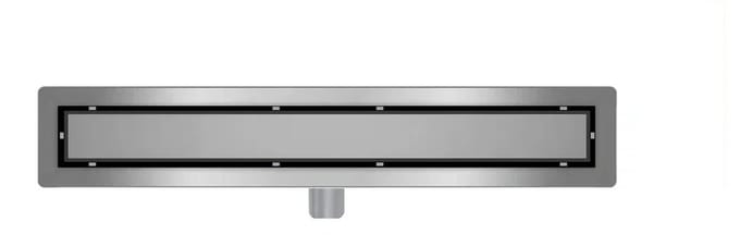 DutchLine - Douchegoot met flens en tegelrooster - RVS - 600x70mm