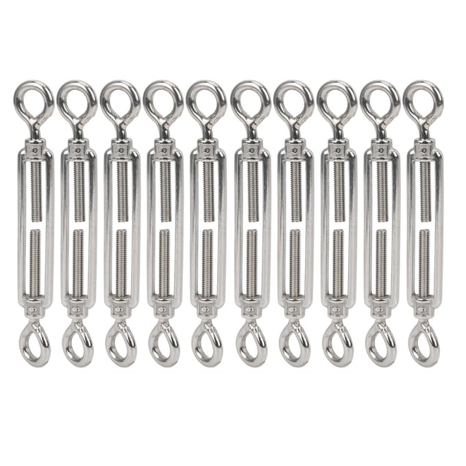 10 stuks Oog en Oog Spanner Draadspanner Zeef RVS Kabelspanner M6