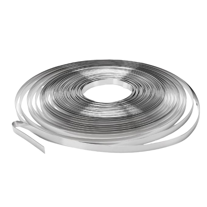 RVS omsnoeringsband 1Celsius2in Breedte 0.02in Dikte 100ft Lengte 304 RVS Bandageband gray