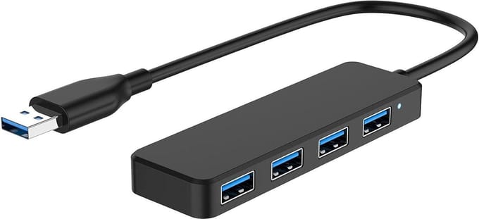 Solidchoice - USB Hub met 4 Poorten en 30cm Kabel
