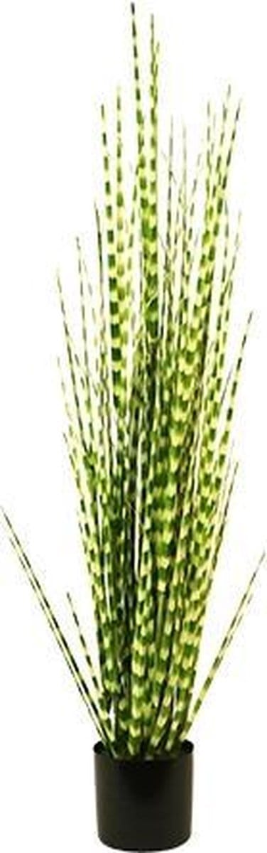 Kunst Zebra gras in pot 150 cm - groen