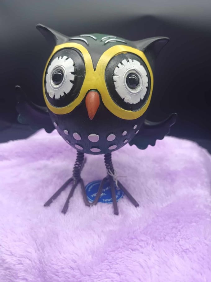 Grappige stoere Uil op veerpootjes - Pomme Pidou