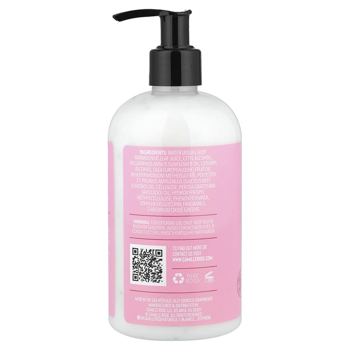 Camille Rose, Après-shampoing Hydratant Curl Love, Toutes Textures, 355 ml (12 fl oz) pink