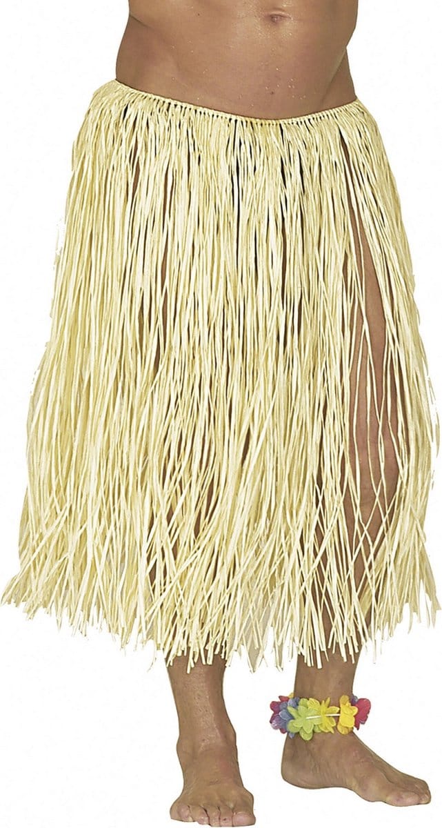 Hawaiirokje naturel lang volwassenen