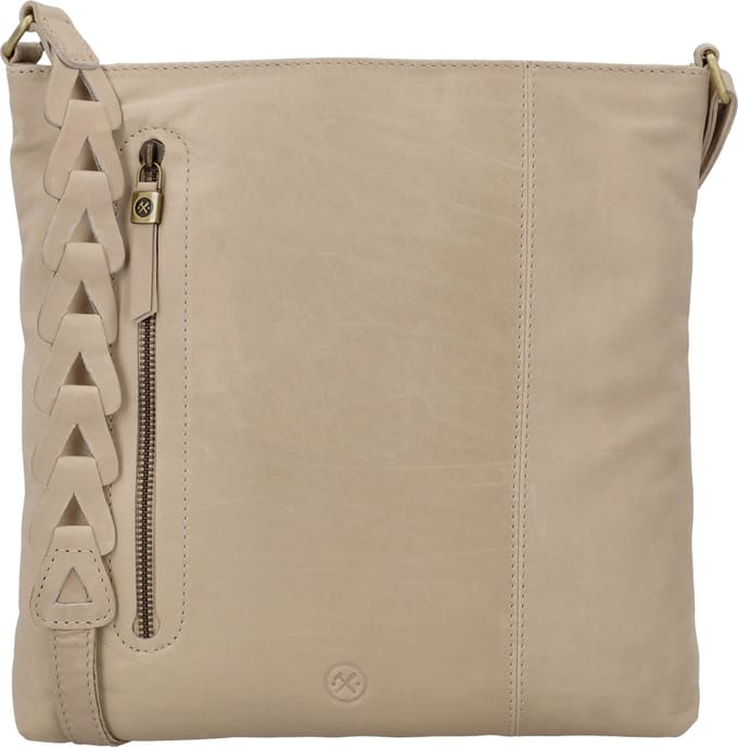 Hide & Stitches Daydreamer Crossbody Schoudertas - Leren Dames Tas - Crème