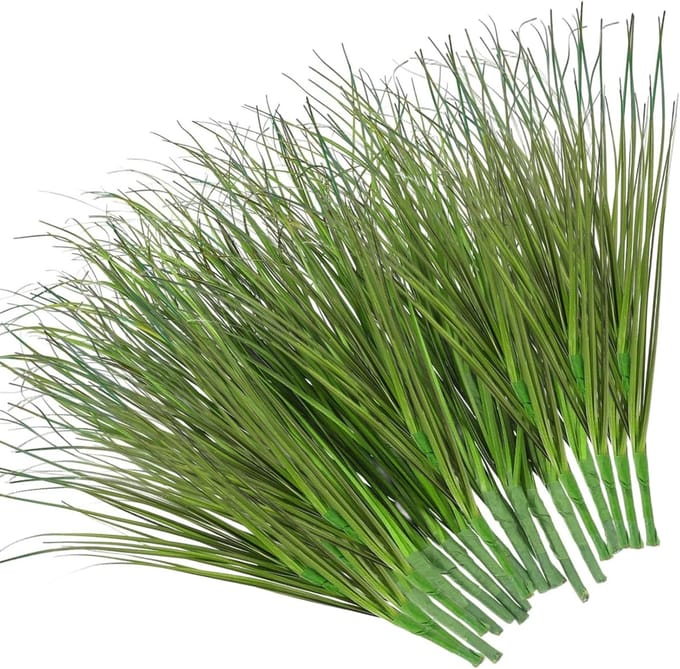 Kunstgras Stelen - Nep Gras - Decoratie Binnen - Levensecht Ontwerp - 35 cm - Groen