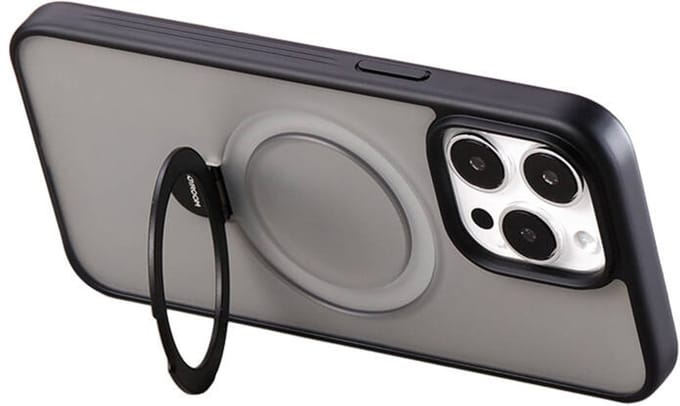 Joyroom JR-BP004 Magnetic Protective Case with Holder for iPhone 15 (Black)