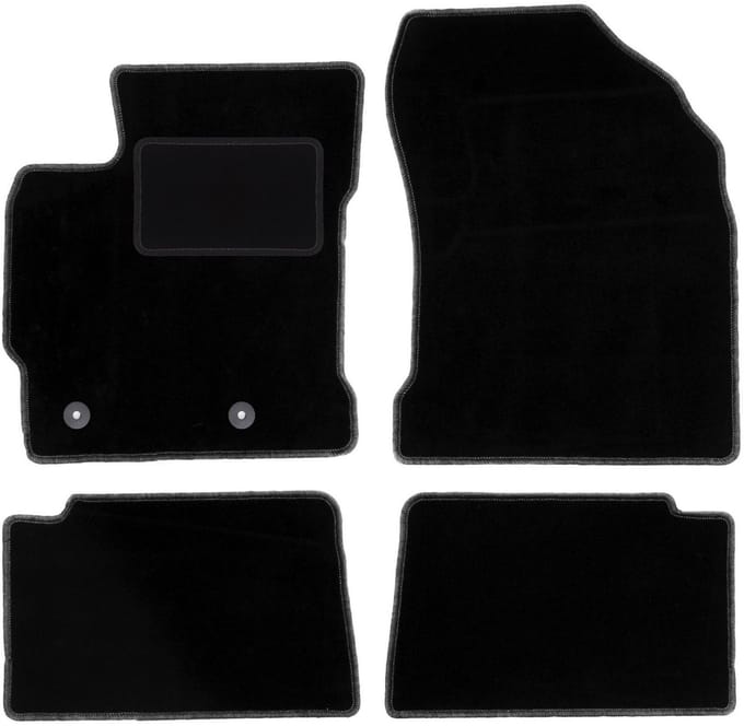 Zwarte veloursmatten voor: Toyota Corolla XI E16 hatchback, sedan (2013-2019)