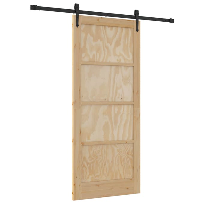 vidaXL - Schuifdeur - ORKDAL - 86 - x - 198,5 - cm - Massief - grenenhout
