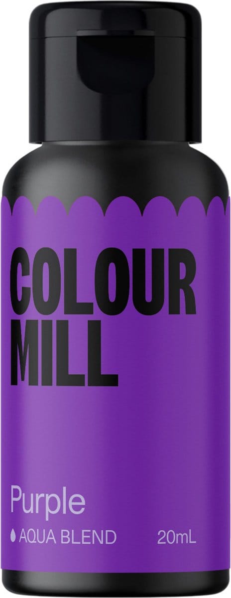 Colour Mill Aqua Blend Voedingskleurstof op Waterbasis - Purple - 20 ml