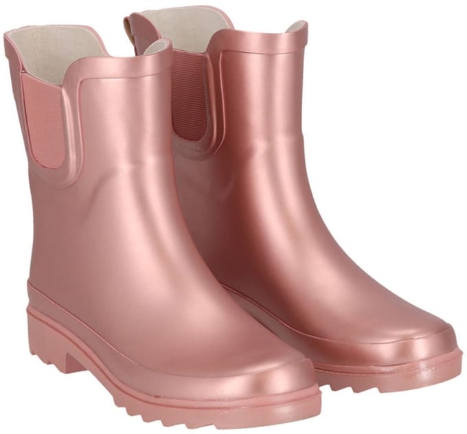 Pink Metallic damesregenlaars Chelsea Rubber van XQ 42