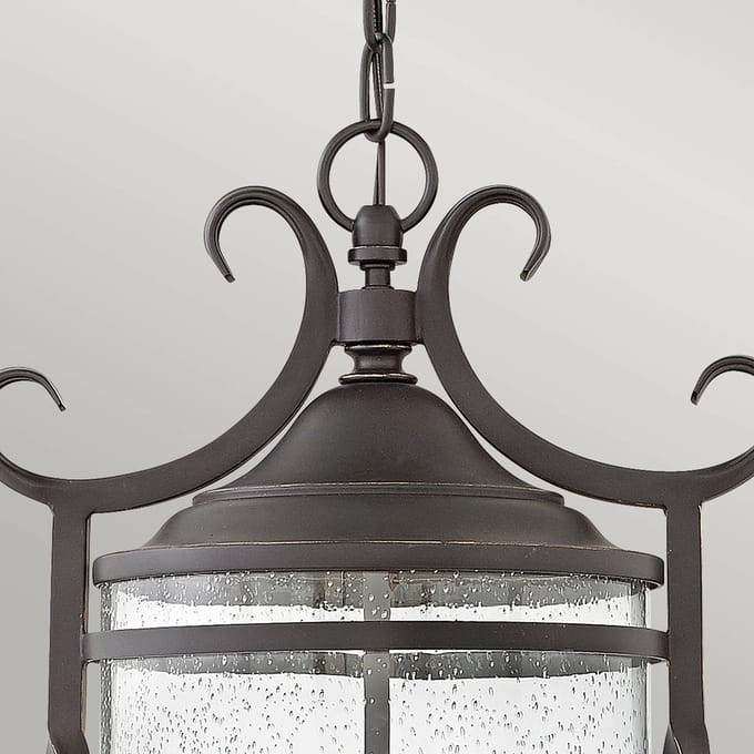 Hinkley LED Buiten Hanglamp Casa | 3X E14 Max 40W | IP44 | Dimbaar | Olde Black