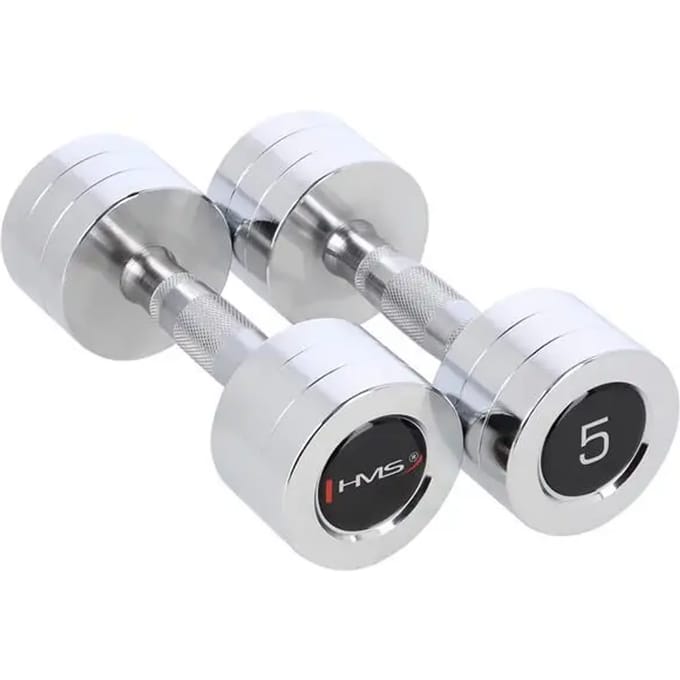 HMS Chroom Dumbbell Set - 2 x 5 kg