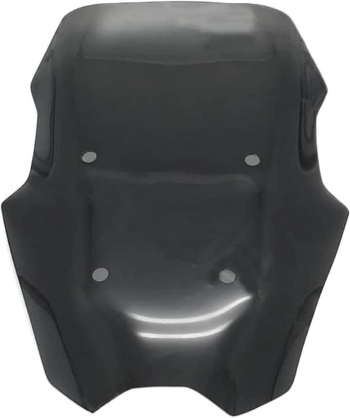 Motorfiets Windscherm - Touring Scherm - Comfortabel Rijden - Dubbele Bubble Design - 500 g - Zwart