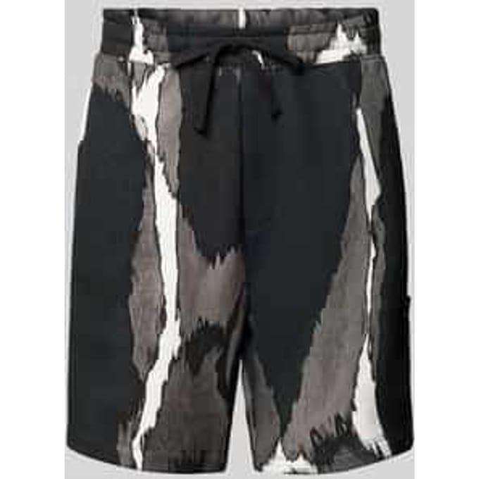 Regular fit korte broek met all-over motief, model 'Daverar'