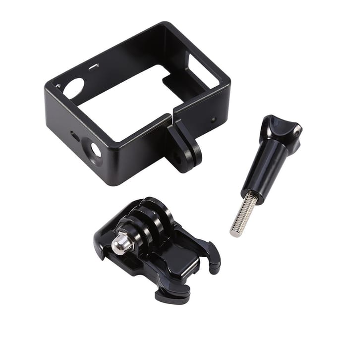 1 pcs Black Standard Side Border Frame Housing Case Mount Stand For GoPro Hero 4 3 Camera black
