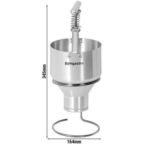 GGM Gastro Donut Teigspender - Manuell - 3 Liter - Größe einstellbar - Edelstahl
