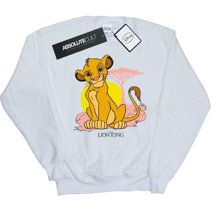 Disney Dames/Dames The Lion King Simba Pastel Sweatshirt (Wit)