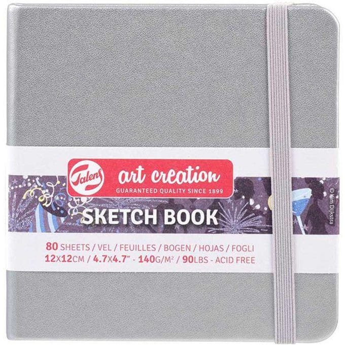 Talens Art Creation Schetsboek Zilver - 80 vellen - 12x12cm