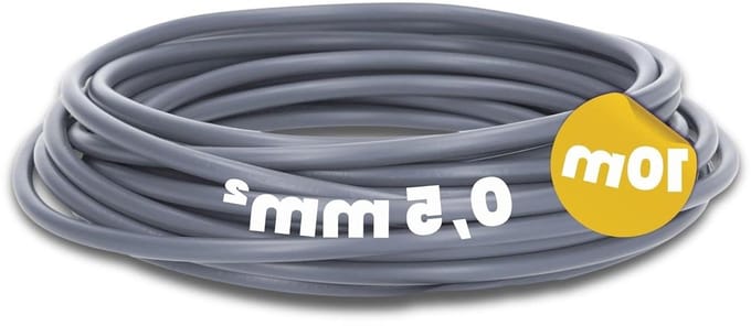Bedradingskabel - Aderleiding Flexibel - Schakelkast Bouw - Fijndradig Koper - 10 Meter - Grijs