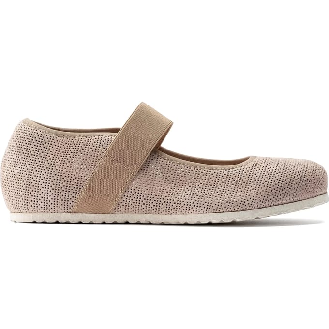 Dames ballerina's van leer met reliëf Birkenstock Tess
