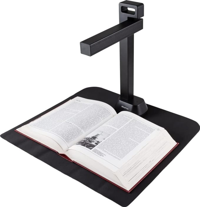 Aura® Smart Boekenscanner - Documentenscanner via USB – Scanner – Document Camera - Zwart - 12cm x 9cm x 40cm