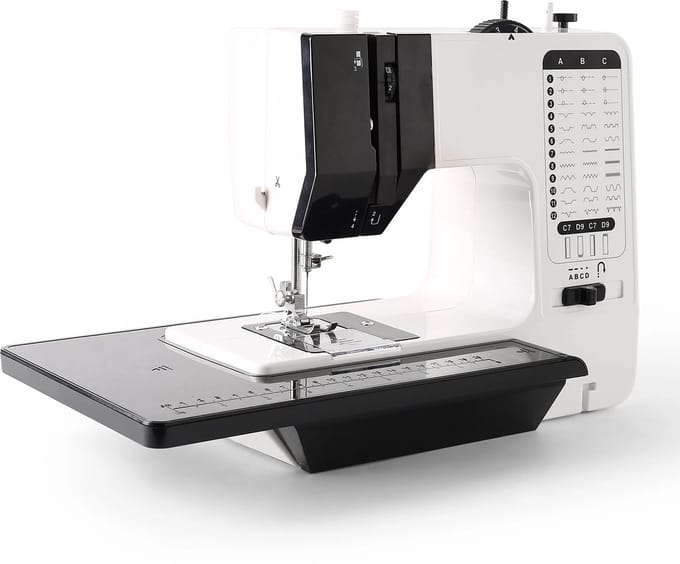 Benelux Select Stikmachine – Stikmachine Voor Beginners – Naaimachine Beginners – Met Accessoires – Mini - 7,2 W - 34,5 x 11,7 x 20 cm