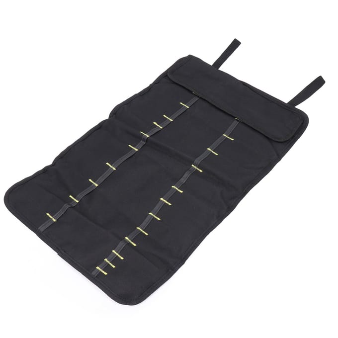 Zakken Gereedschap Rol Tas Draagbaar Canvas Waterdicht Multifunctioneel Opvouwbare Gereedschapstas Organizer black
